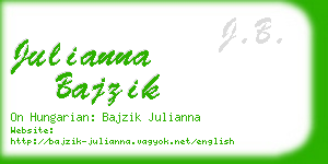 julianna bajzik business card